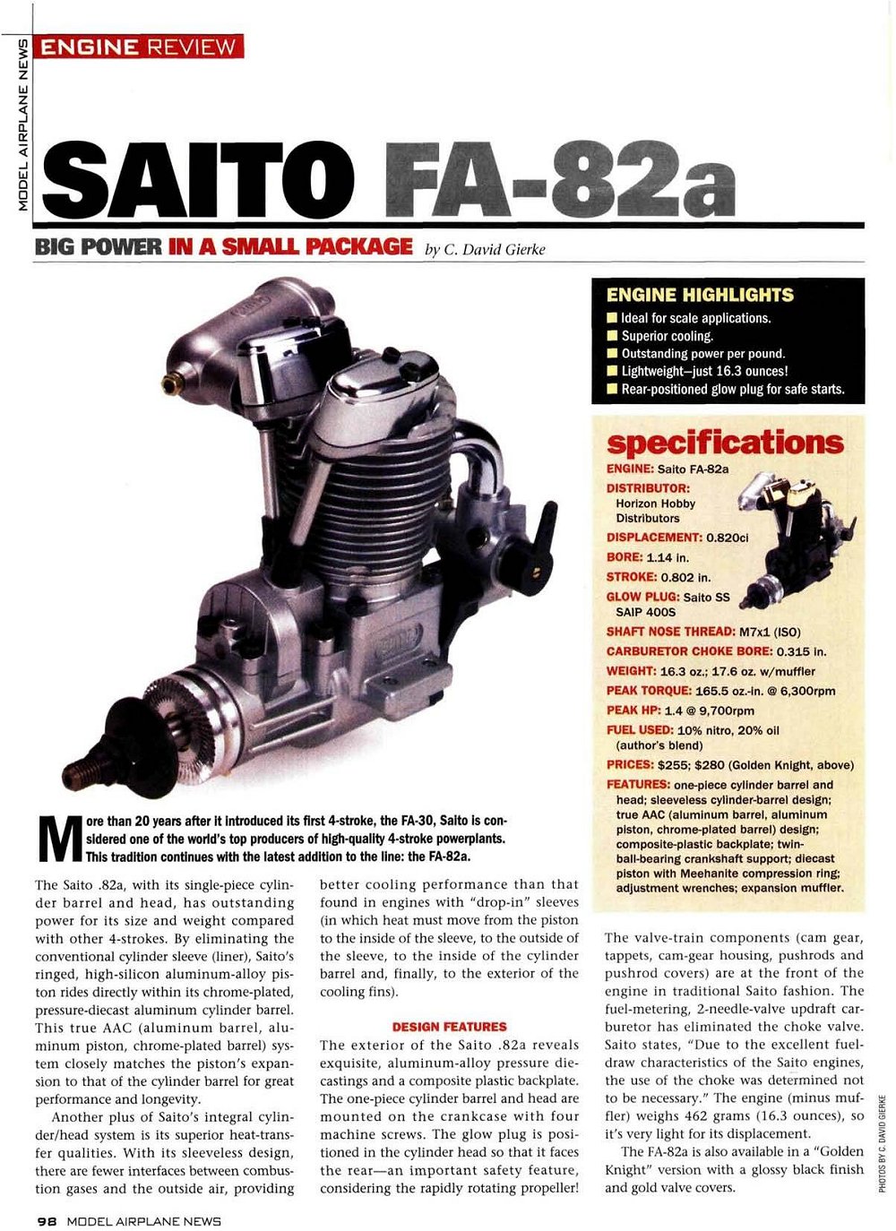 Saito 82 engine manual