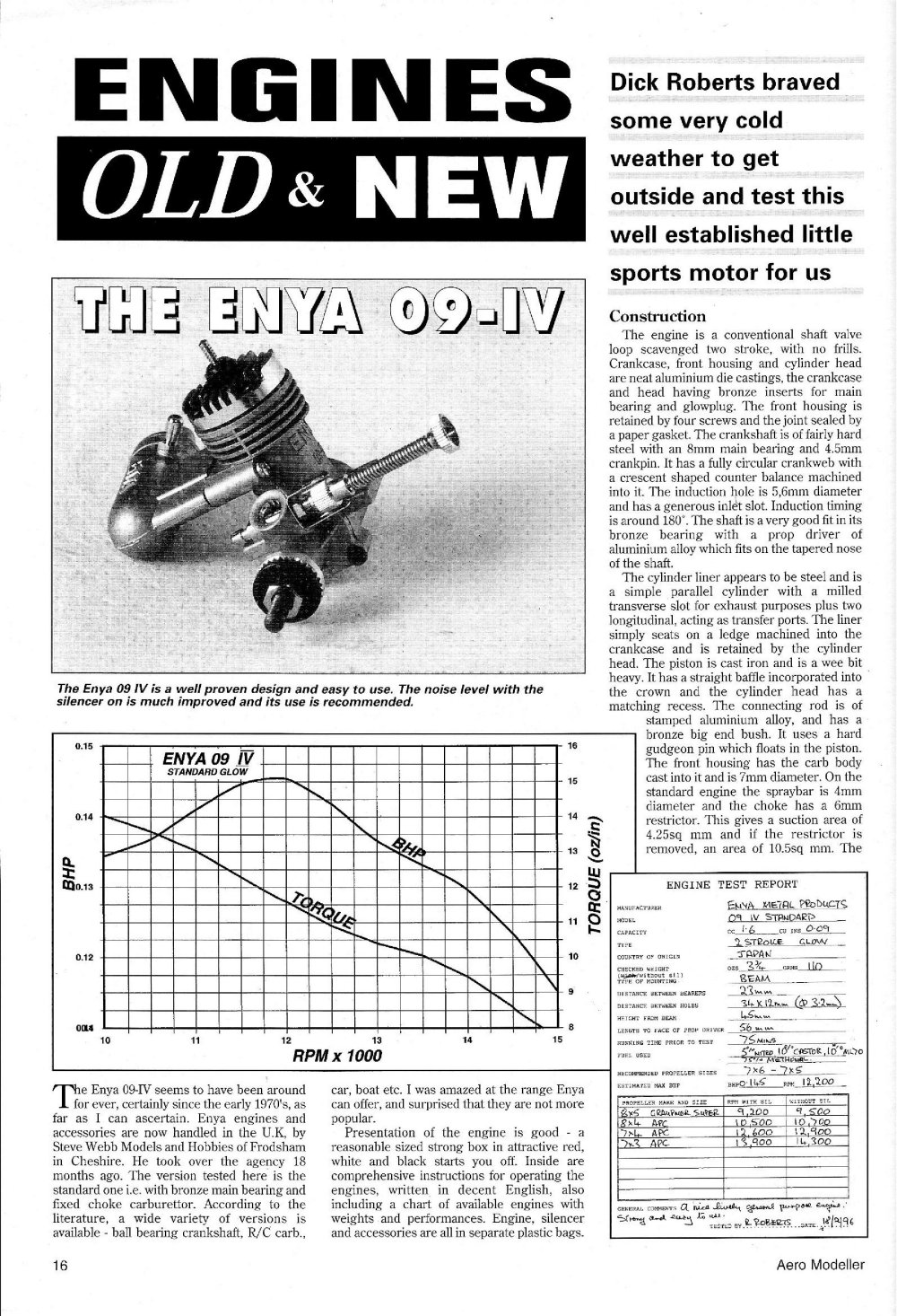 Moteur Enya 09 Pour Modélisme Avion - Neuf Sous Emballage D'origine