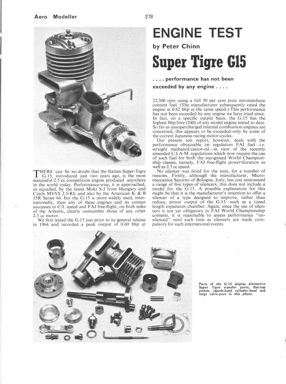 定番セールSUPER TIGRE 15RV ディーゼルエンジン、、、MO パーツ